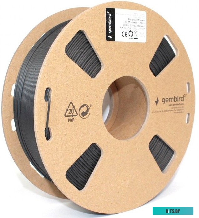 Пластик для 3D-принтера Gembird 3DP-PLA1.75-02-CARBON 3DP-PLA1.75-02-CARBON
