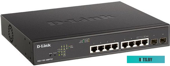Управляемый коммутатор 2-го уровня D-Link DGS-1100-10MPPV2/A3A
