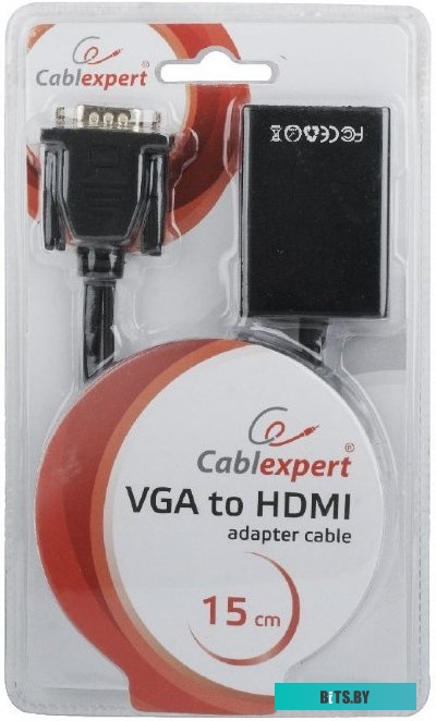 Переходник A-VGA-HDMI-01 Gembird VGA to HDMI +3.5audio