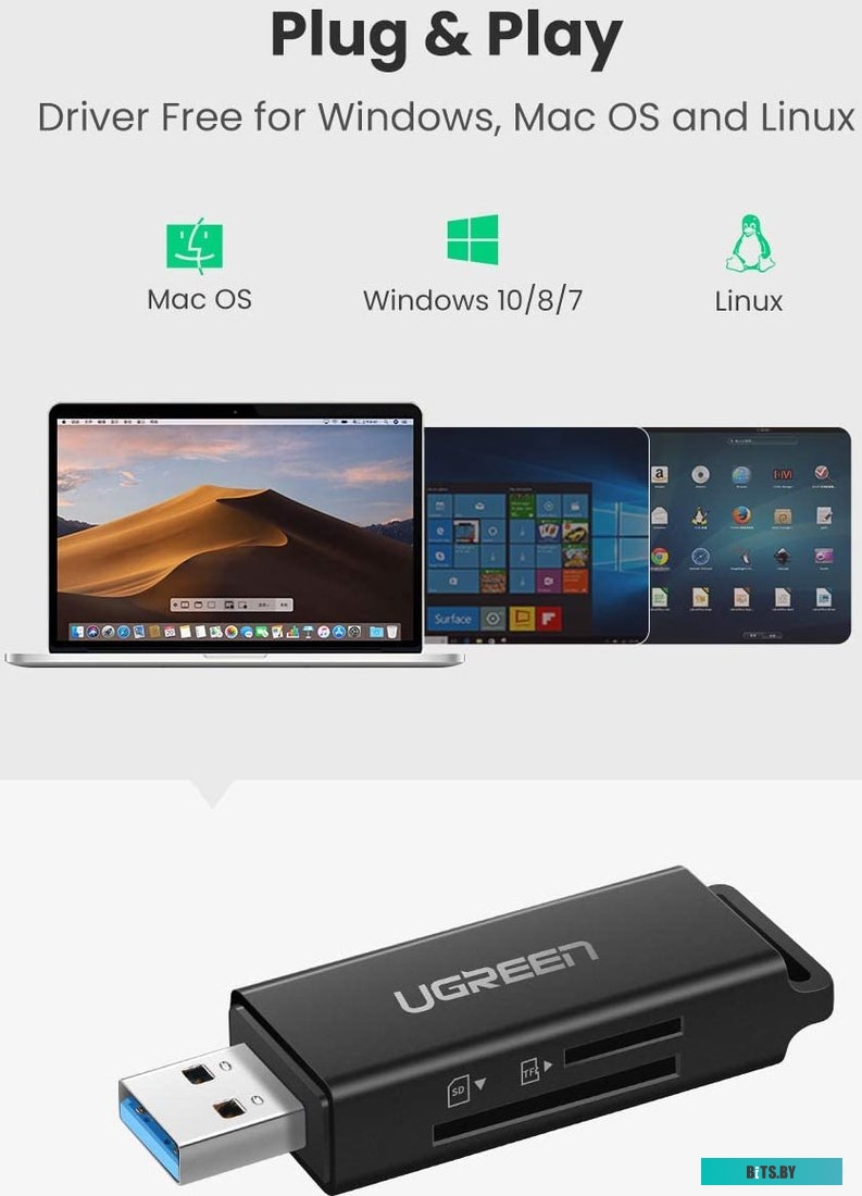 Карт-ридер Ugreen CM104 40752