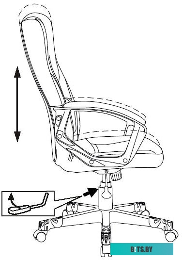 Кресло Zombie 10 (черный/красный) <ZOMBIE 10 RED>
