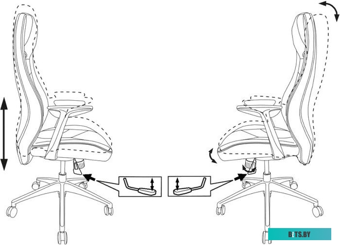 Офисное кресло (Стул) Бюрократ Zen/Black