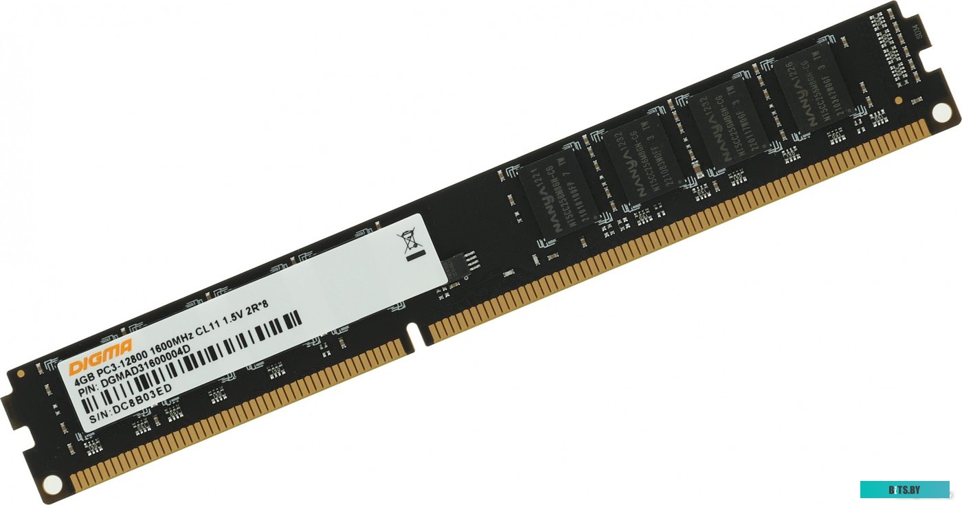 Оперативная память Digma DDR3 4GB DGMAD31600004D