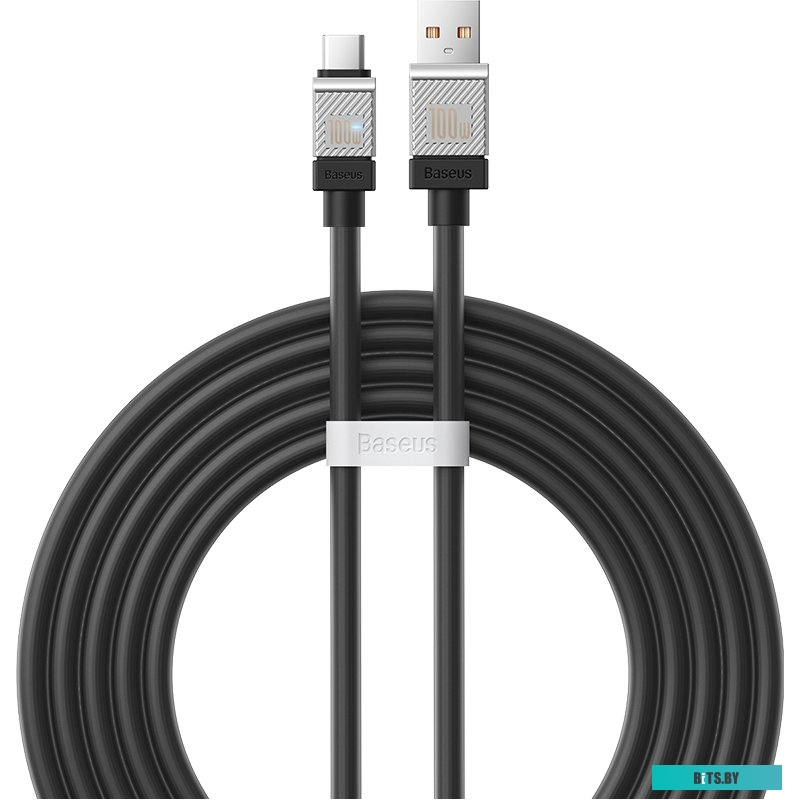 Кабель Baseus CoolPlay Series USB Type-A - USB Type-C (2 м, черный)