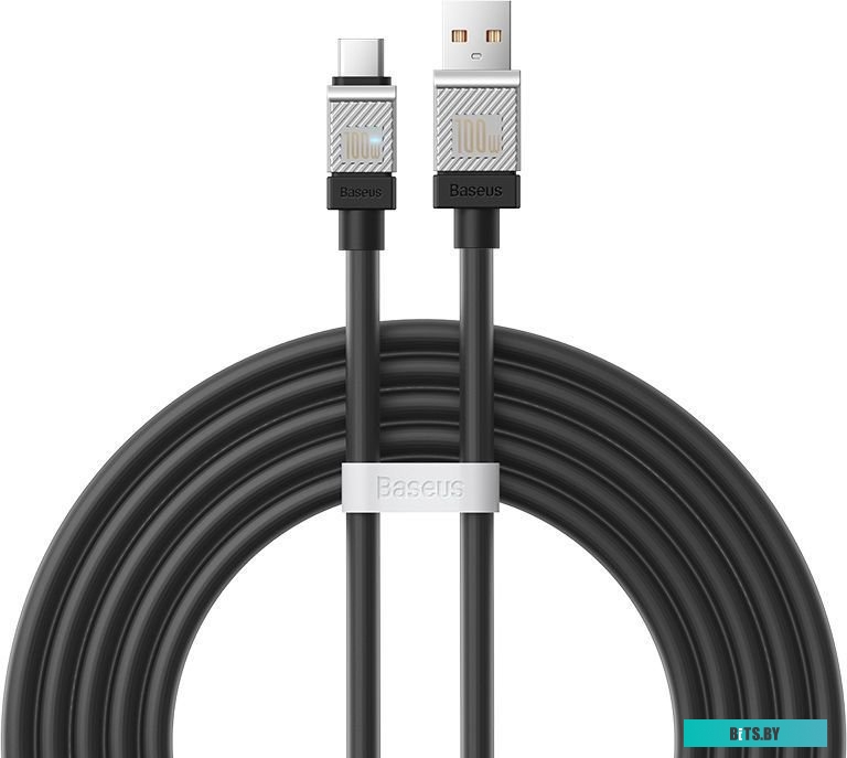 Кабель Baseus CoolPlay Series USB Type-A - USB Type-C (2 м, черный)