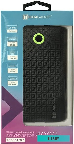 Портативное зарядное устройство MediaGadget XPC-104 MLC 4000mAh (черный)