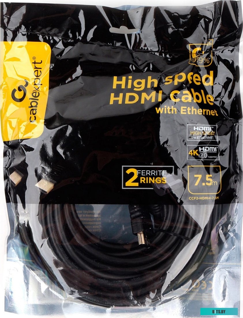 Кабель Cablexpert CCF2-HDMI4-7.5M (7.5 м, черный)