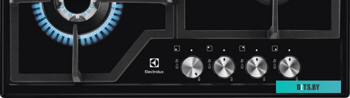 EGS6436K Встраиваемые газовые панели ELECTROLUX/ газовая на 4 конфорки, эмалированная сталь, мощность: 8800 Вт, автоматический электроподжиг, газ-конт