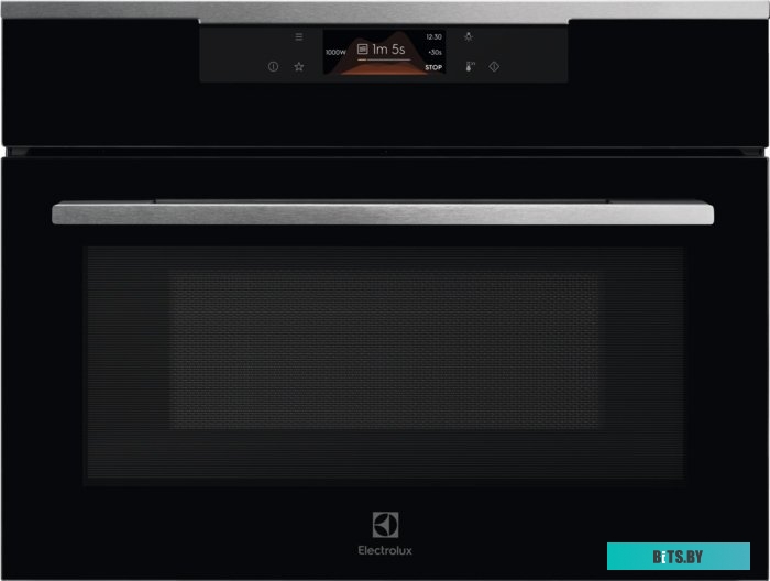 KVLBE08X Встраиваемые электрические духовки ELECTROLUX/ Духовой шкаф CombiQuick с функцией микроволн,нержавеющая сталь и черное стекло, сенсорный дисп