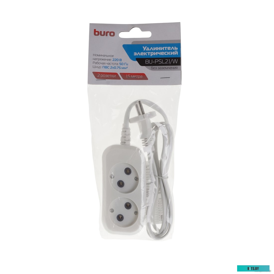 Сетевой фильтр (удлинитель) Buro BU-PSL2.1/W