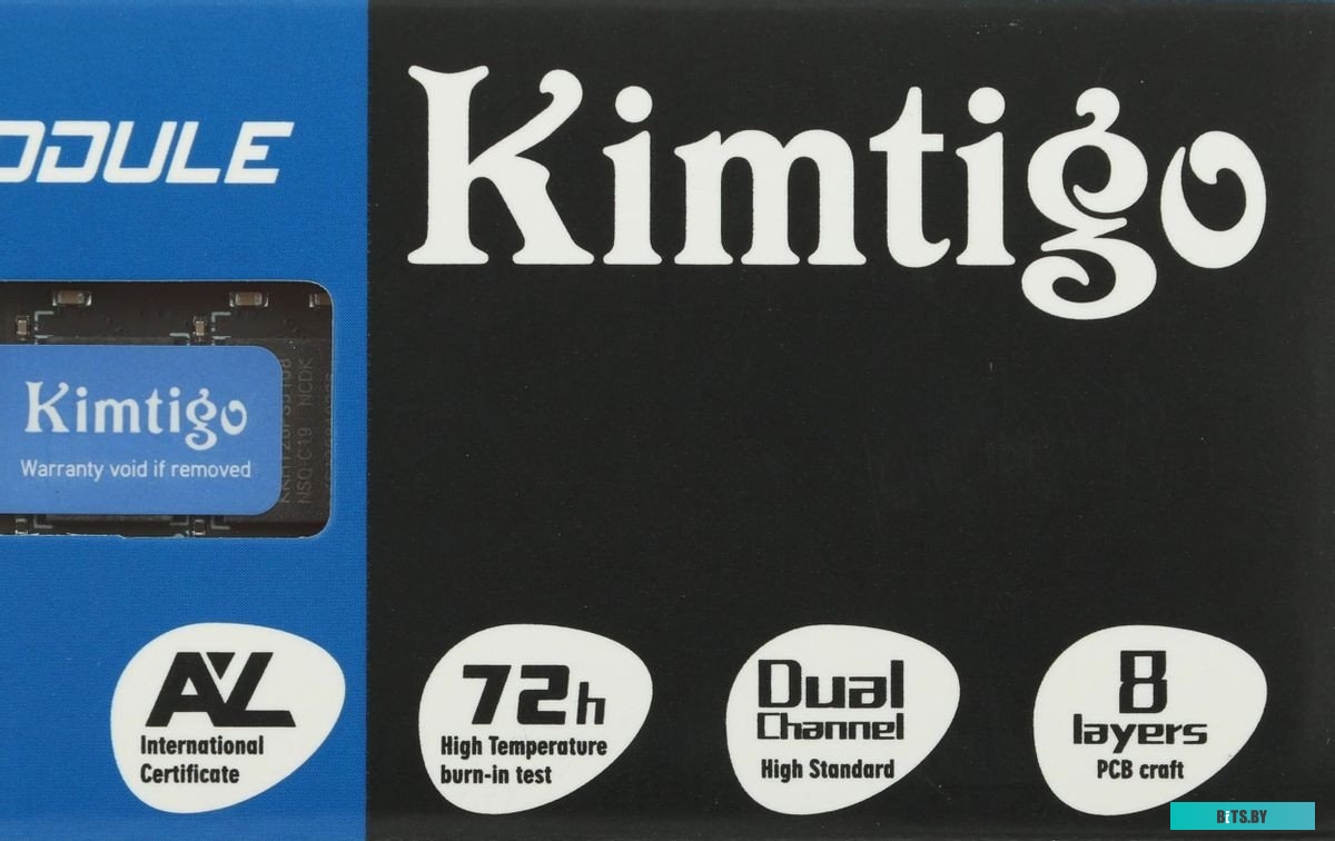 Модуль памяти Kimtigo DDR4 4Gb 2666MHz PC4-21300 KMKS4G8582666