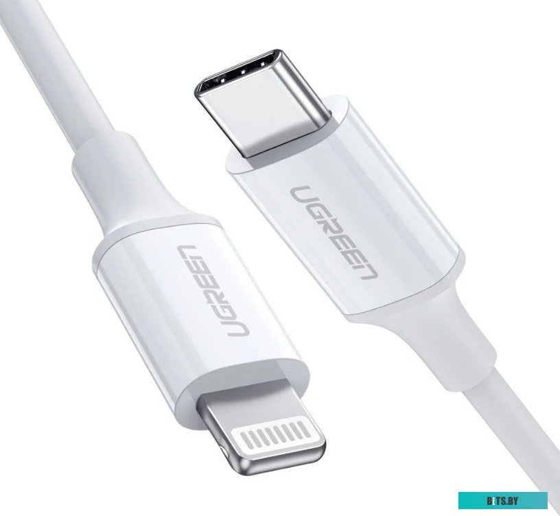 Кабель Ugreen US171 60748 USB Type-C - Lightning (1.5 м, белый)
