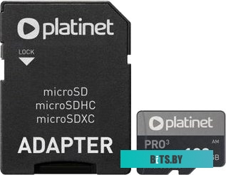 USB накопитель (Флешка) Platinet PMMSDX128UIII 128GB + адаптер