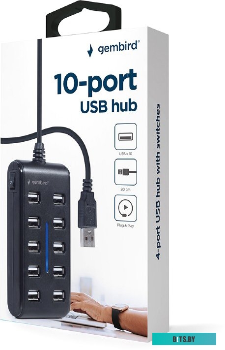 USB-хаб Gembird UHB-U2P10P-01