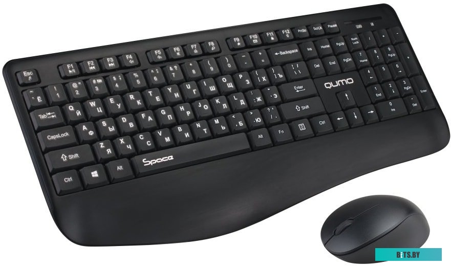 Комплект (клавиатура + мышь) QUMO Space (черный) <30704>