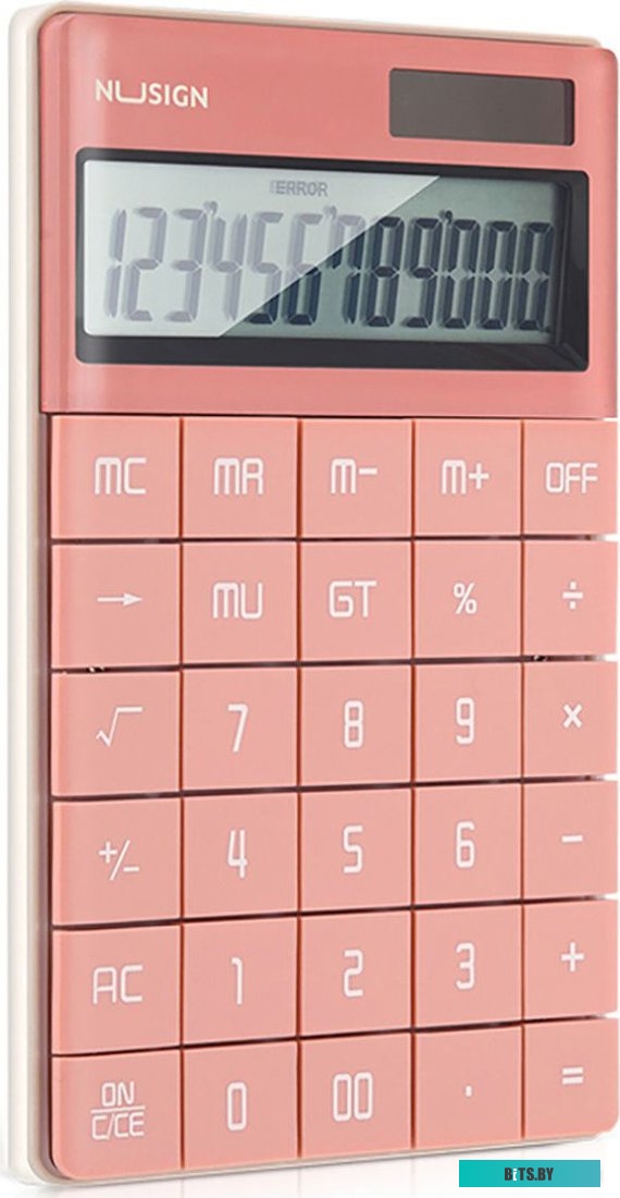Калькулятор настольный Deli Nusign ENS041 розовый