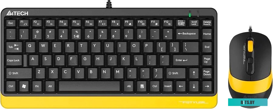 Клавиатура + мышь A4Tech Fstyler F1110 (F1110 BUMBLEBEE)