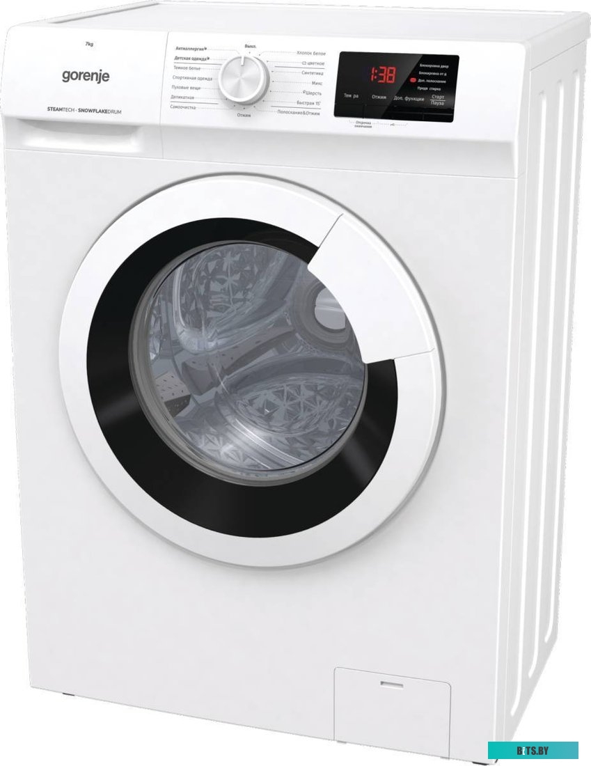 WHE72SFS Стиральная машина Gorenje WHE72SFS класс: A-30% загр.фронтальная макс.:7кг белый