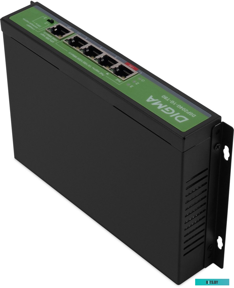 DSP204G-1G-T80 Коммутатор Digma DSP204G-1G-T80 (L2) 5x1Гбит/с 4PoE 4PoE+ 1PoE++ 80W неуправляемый