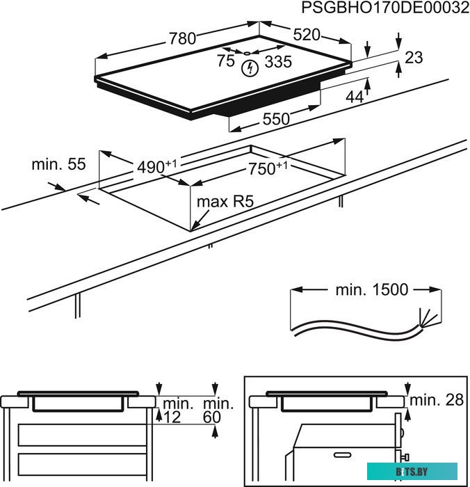 EIS8648 Индукционная варочная поверхность Electrolux EIS8648 черный