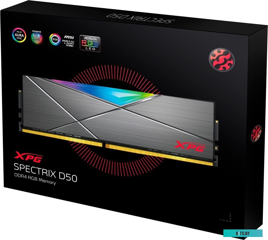 Модуль памяти ADATA XPG Spectrix D50 RGB 2x16GB DDR4 PC4-26400 AX4U360016G18I-DT50
