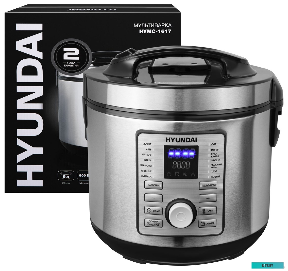 HYMC-1617 Мультиварка Hyundai HYMC-1617 5л 900Вт серебристый/черный