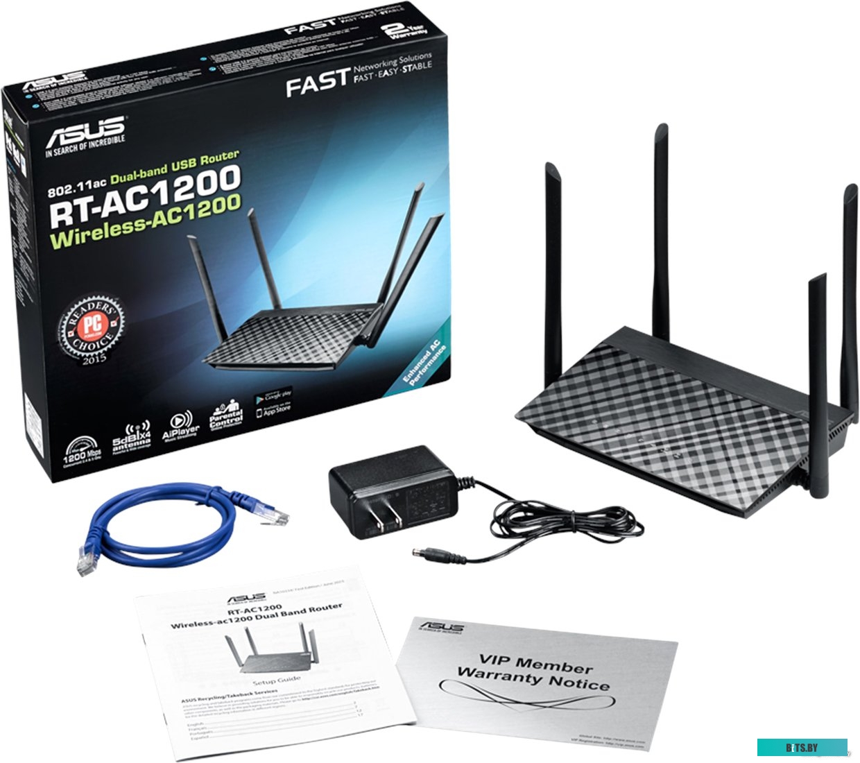Wi-Fi роутер Asus RT-AC1200 <90IG0211-BM3D00>