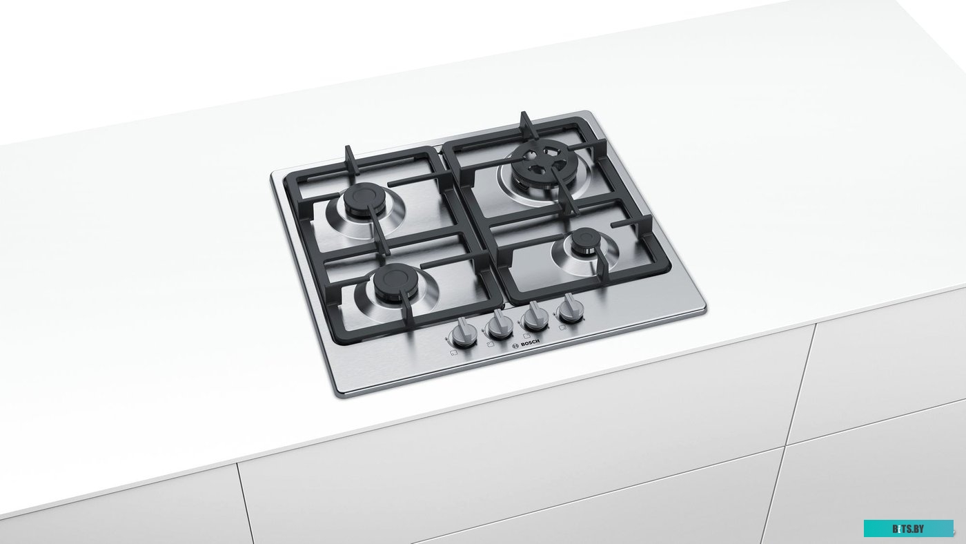 PGH6B5B90 Газовая варочная поверхность Bosch PGH6B5B90 нержавеющая сталь