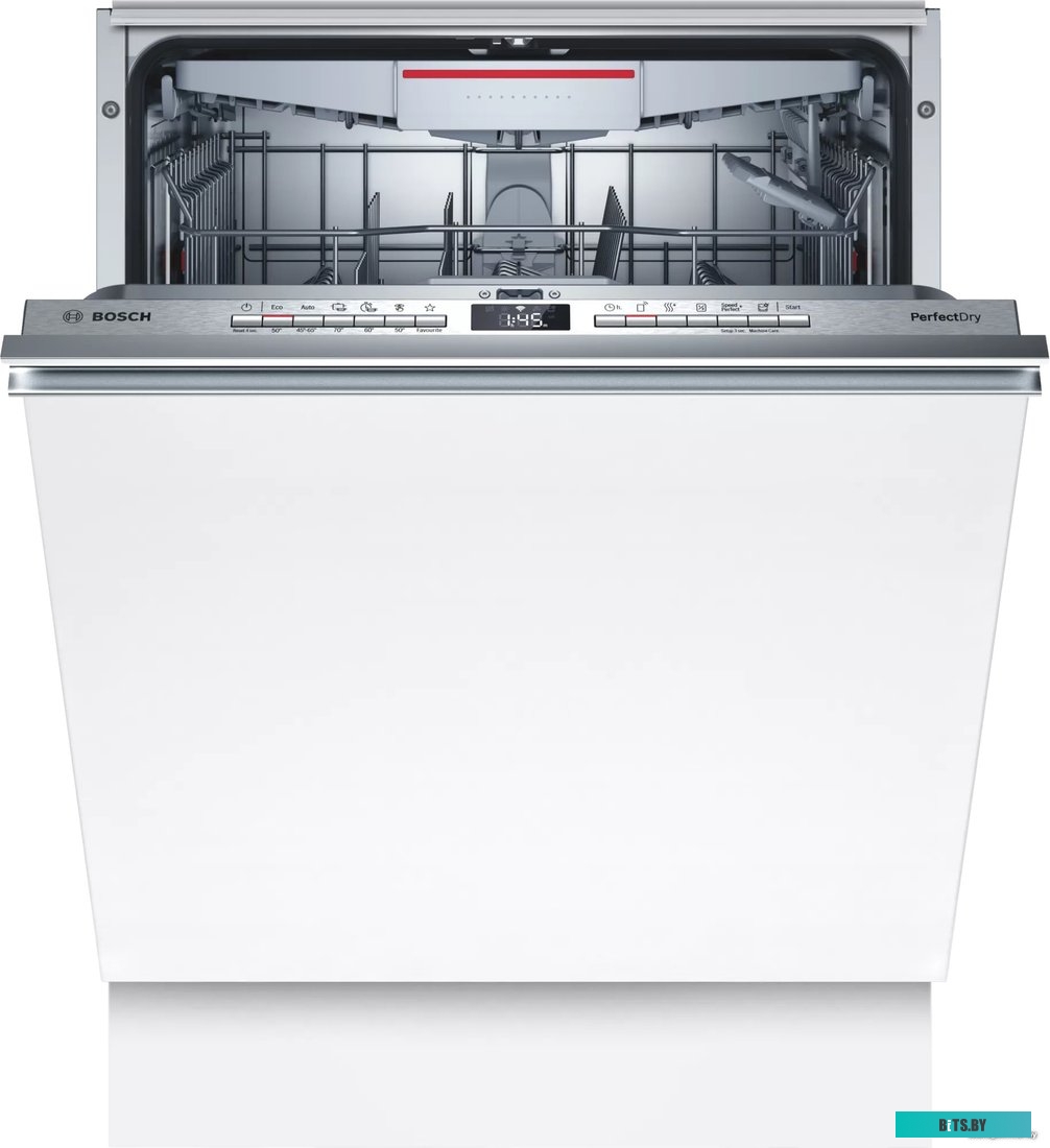 SMV6ZCX00E Serie 6, Встраиваемая посудомоечная машина 60см.Класс A-A-A; 6 прогр. ; 14 компл.посуды;автоматика 3in1; AquaSensor; датчик загрузки; инвер