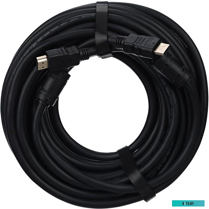 TCG215F-15M Кабель/ Кабель HDMI-19M --- HDMI-19M ver 2.0+3D/Ethernet ,15m, 2 фильтраTelecom <TCG215F-15M>
