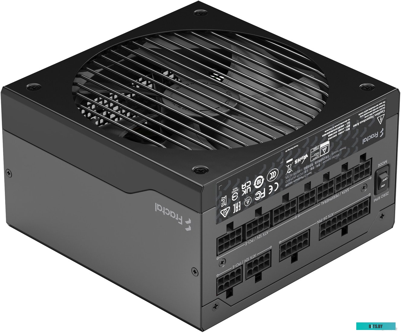 Блок питания Fractal Design ATX 650W ION+2 660 80+ platinum (24+4+4pin) APFC 140mm fan 10xSATA Cab Manag RTL