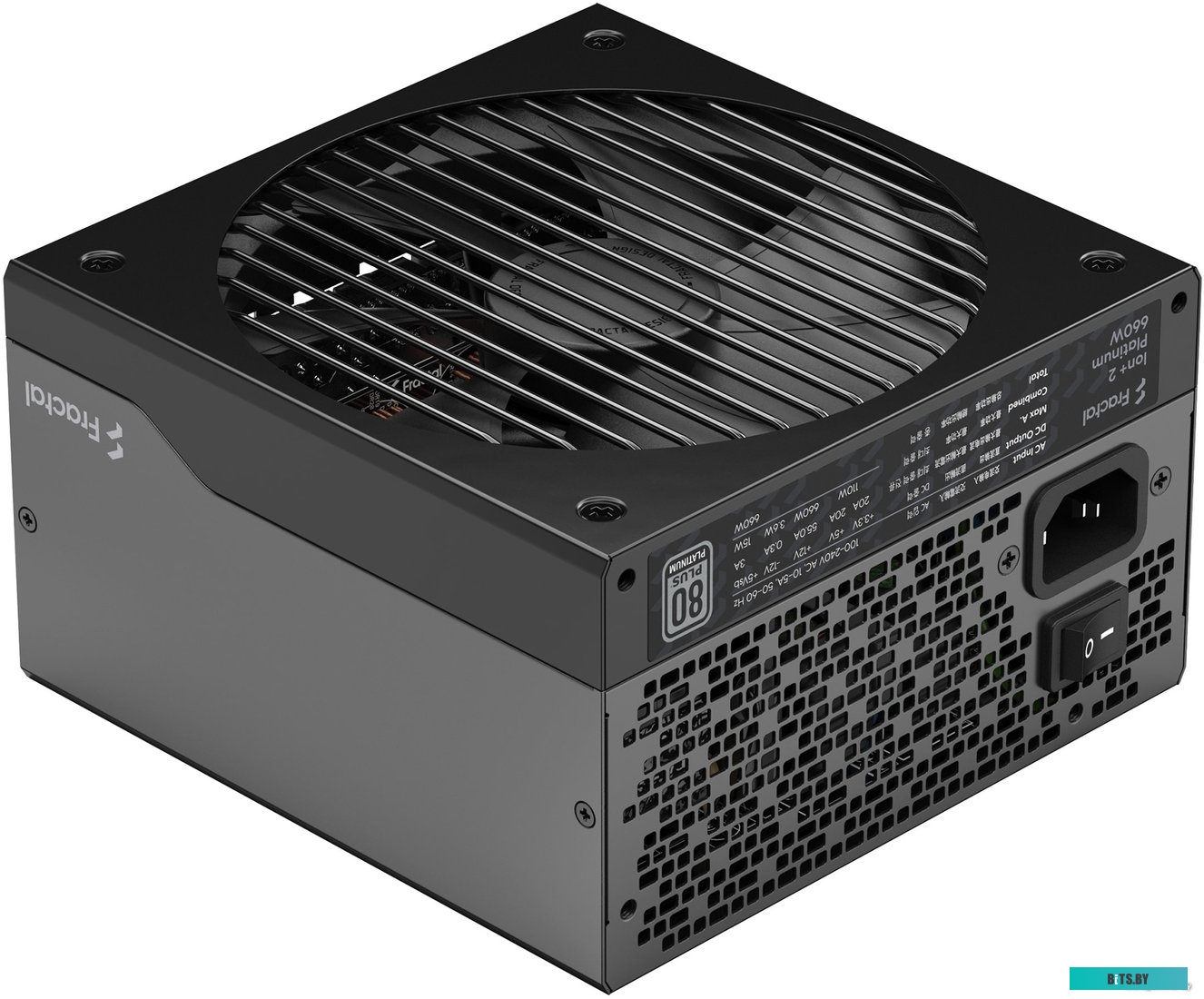 Блок питания Fractal Design ATX 650W ION+2 660 80+ platinum (24+4+4pin) APFC 140mm fan 10xSATA Cab Manag RTL