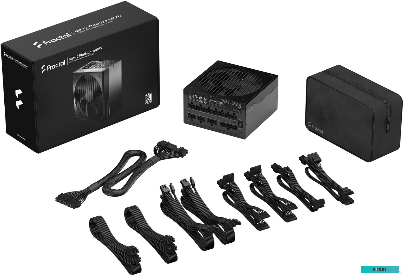 Блок питания Fractal Design ATX 650W ION+2 660 80+ platinum (24+4+4pin) APFC 140mm fan 10xSATA Cab Manag RTL