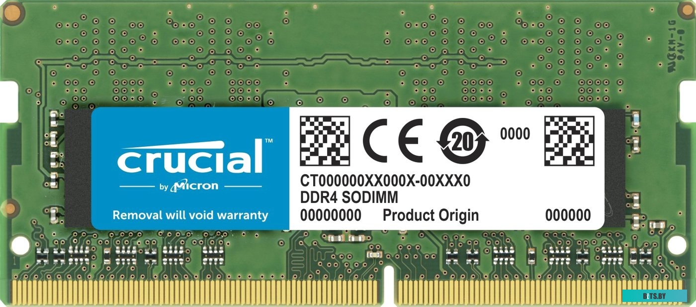 Модуль памяти Crucial 8GB DDR4 SODIMM PC4-25600 CT8G4SFS832A