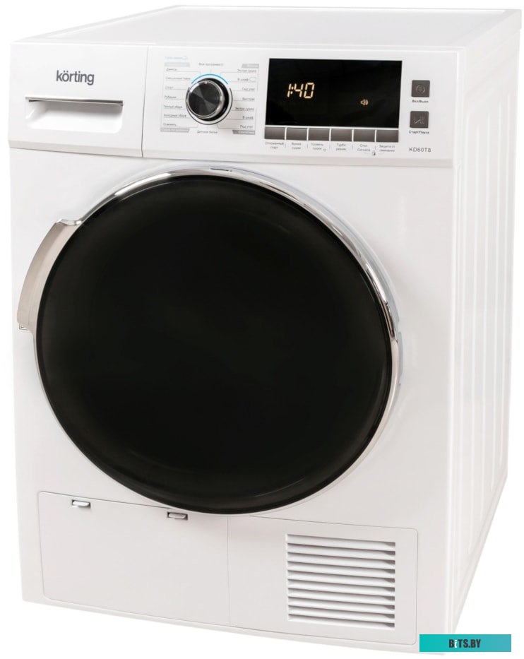 KD 60T8 Сушильная машина/ Сушильная машина , ГЛУБИНА 61.5 см, макс загрузка 8 кг, электронное управление, LED индикация настроек и доп функций, Цифров