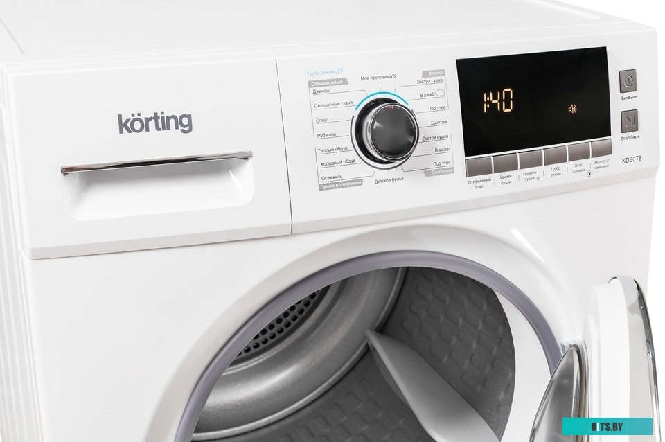 KD 60T8 Сушильная машина/ Сушильная машина , ГЛУБИНА 61.5 см, макс загрузка 8 кг, электронное управление, LED индикация настроек и доп функций, Цифров