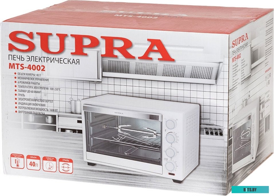 MTS-4002 Электропечь Supra MTS-4002 1600Вт белый