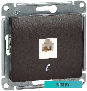 Розетка Schneider Electric Glossa GSL000881T (шоколад)