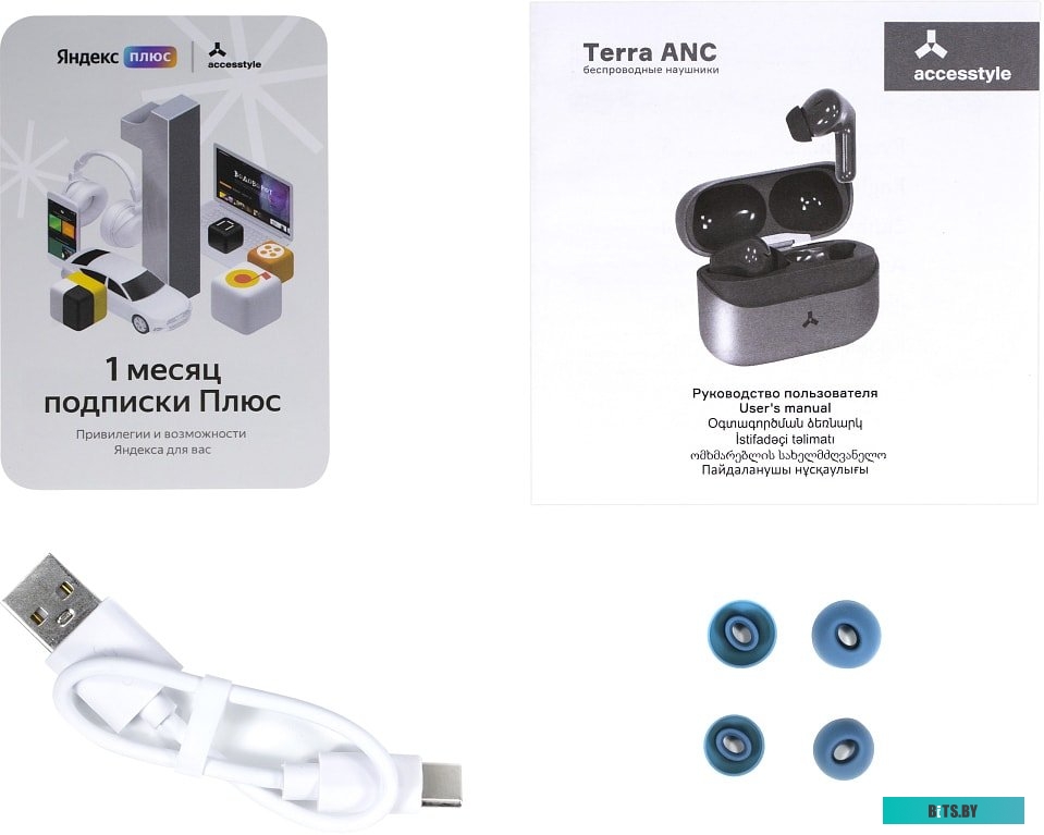 Наушники AccesStyle Terra ANC (синий)