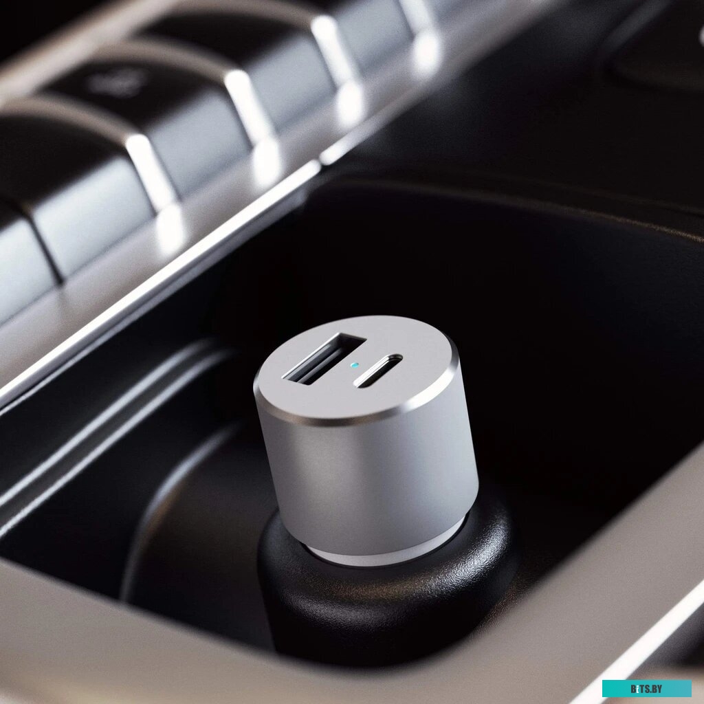 Автомобильное зарядное Satechi 72W Type-C PD Car Charger (серебристый) <ST-TCPDCCS>