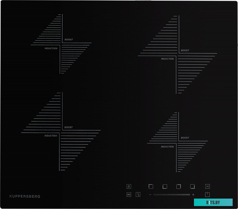 ICS 645 F Встраиваемые индукционные панели Kuppersberg/ Индукционная варочная поверхность стеклокерамическая,ширина 60 см, Стеклокерамика KANGER, 2 зо