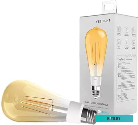 Светодиодная лампа Yeelight Smart LED Filament Bulb ST64 YLDP23YL E27 6 Вт 2700K