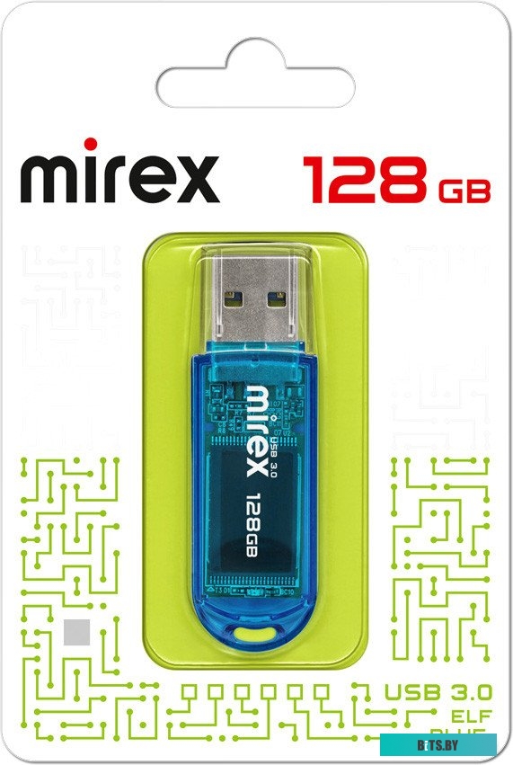 USB накопитель (Флешка) Mirex Elf USB 3.0 128GB (синий) <13600-FM3BE128>