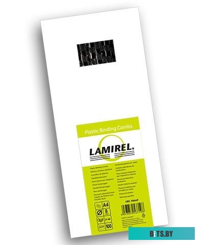 Пластиковая пружина для переплета Lamirel 8 мм 100 шт (черный) LA-78669