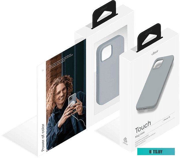 uBear Touch Mag для iPhone 15 (серый)