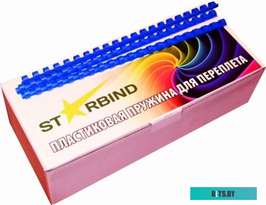 Пластиковая пружина для переплета Starbind A4 10 мм 100 шт (синий) <BP10BUSB>