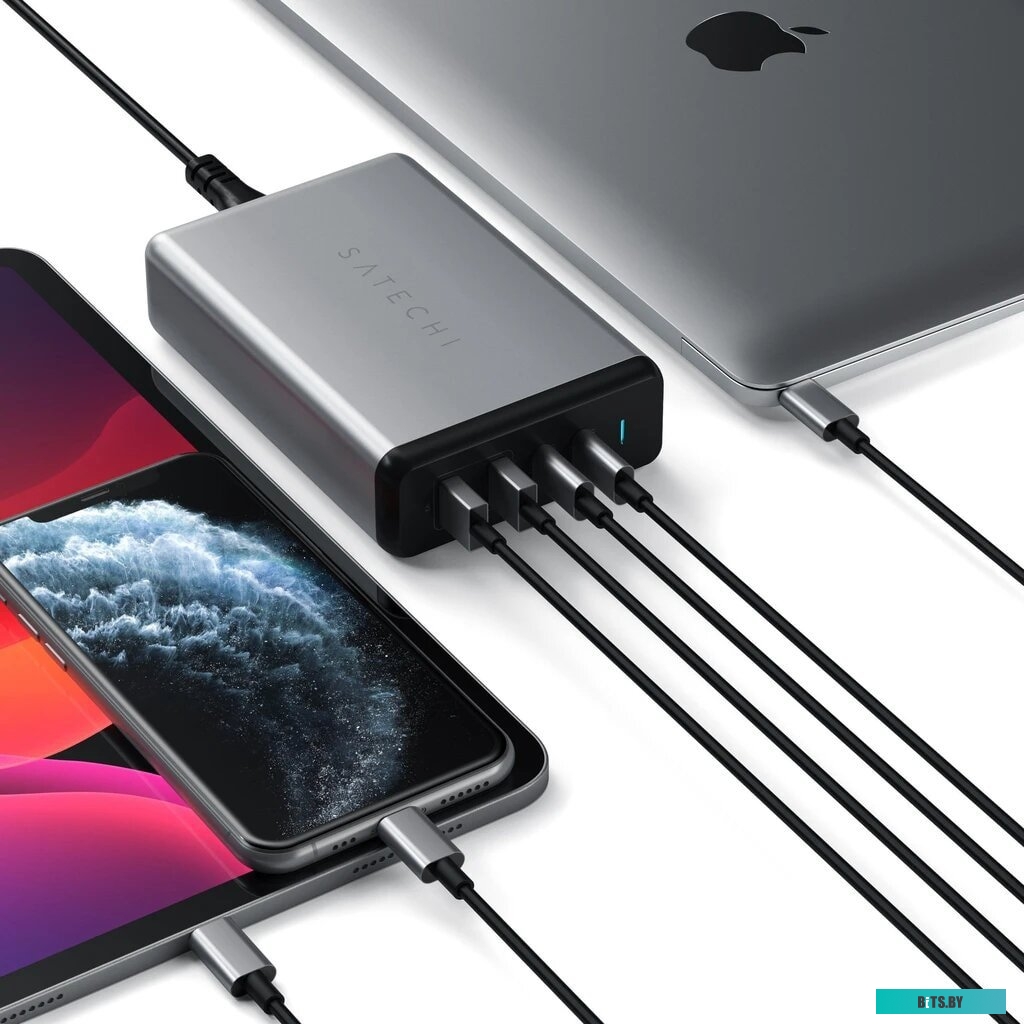 Сетевое зарядное Satechi 108W Pro Type-C PD Desktop Charger (американская вилка) <ST-TC108WM>
