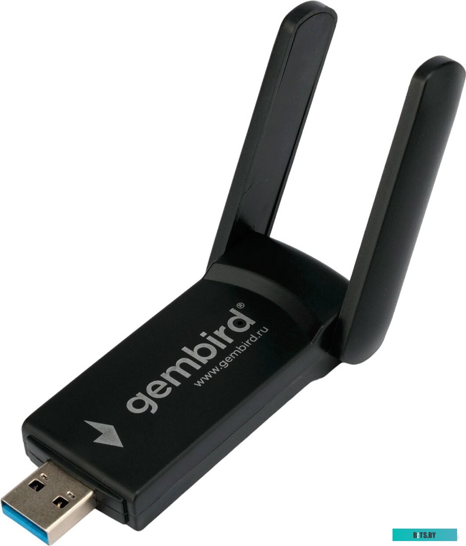 WNP-UA-020 Сетевой адаптер USB WNP-UA-020 Gembird WiFi(2,4/5 Ггц)+Bluetooth(4.2) 1.3 Гбит, двухдиапазонный с антеннами, MU-MIMO, USB, 802.11b/a/g/n/ac