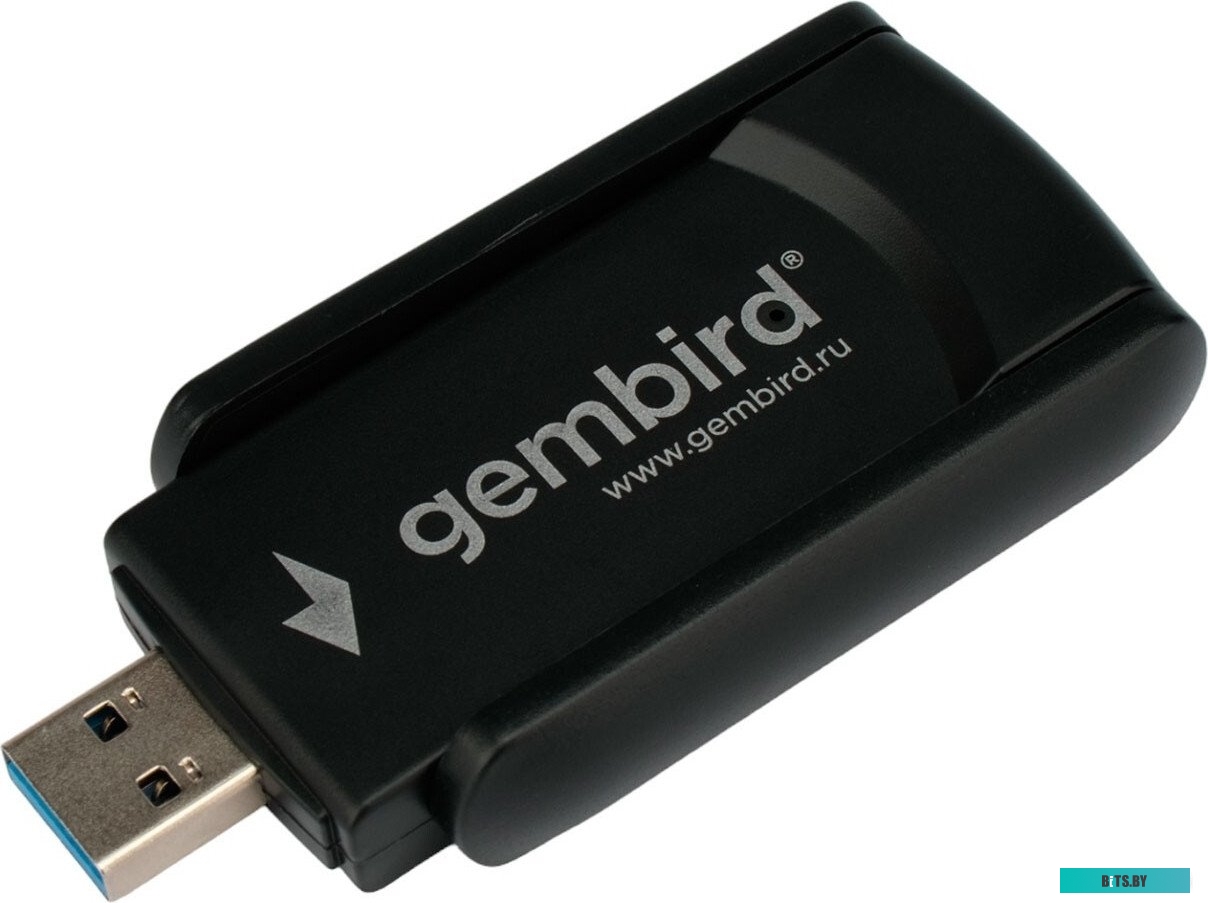 WNP-UA-020 Сетевой адаптер USB WNP-UA-020 Gembird WiFi(2,4/5 Ггц)+Bluetooth(4.2) 1.3 Гбит, двухдиапазонный с антеннами, MU-MIMO, USB, 802.11b/a/g/n/ac