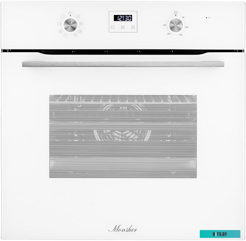 MOE 6183 W Встраиваемый духовой шкаф/ 60 см, 8 режимов, High-Tech, 70 л, гидролизная очистка, белый